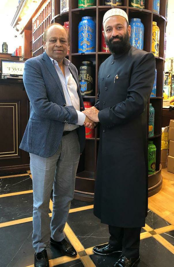 Dr. Mustafa Saasa with H.E. Vikash Mittersain - Honorary Consul of Republic of Mali